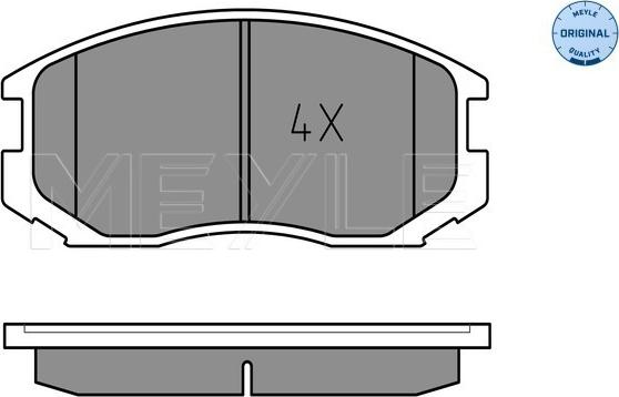 Meyle 025 216 5015 - Kit pastiglie freno, Freno a disco autozon.pro