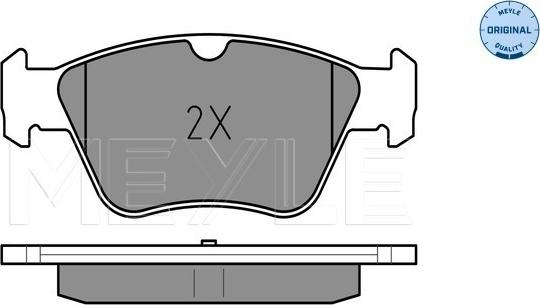 Meyle 025 216 6419 - Kit pastiglie freno, Freno a disco autozon.pro