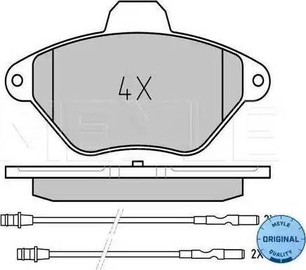 Meyle 025 216 3216/W - Kit pastiglie freno, Freno a disco autozon.pro