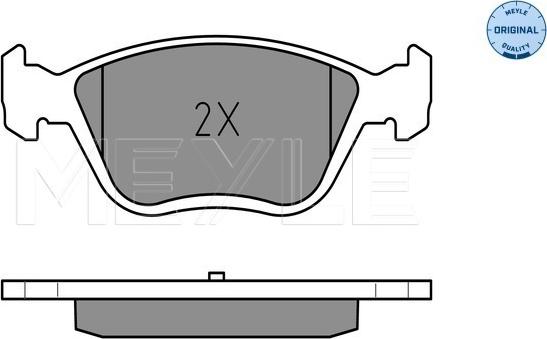 Meyle 025 216 3719/W - Kit pastiglie freno, Freno a disco autozon.pro