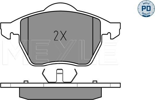 Meyle 025 216 2419/PD - Kit pastiglie freno, Freno a disco autozon.pro