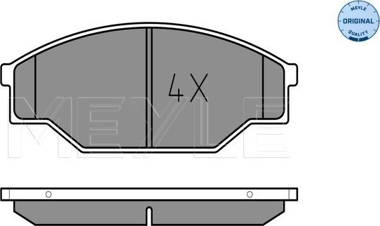 Meyle 025 211 5815 - Kit pastiglie freno, Freno a disco autozon.pro