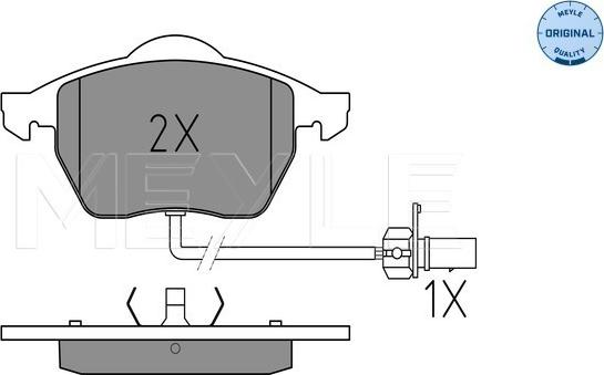 Meyle 025 218 4919/W - Kit pastiglie freno, Freno a disco autozon.pro