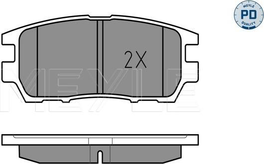 Meyle 025 218 4014/PD - Kit pastiglie freno, Freno a disco autozon.pro