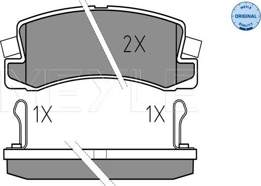 Meyle 025 218 3315/W - Kit pastiglie freno, Freno a disco autozon.pro