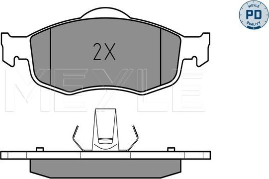 Meyle 025 213 9418/PD - Kit pastiglie freno, Freno a disco autozon.pro