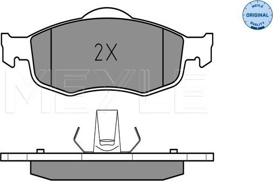 Meyle 025 213 9418 - Kit pastiglie freno, Freno a disco autozon.pro