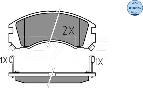 Meyle 025 213 6315/W - Kit pastiglie freno, Freno a disco autozon.pro