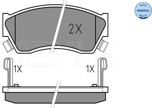 Meyle 025 213 3314/W - Kit pastiglie freno, Freno a disco autozon.pro