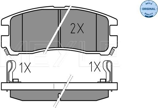 Meyle 025 217 0615/W - Kit pastiglie freno, Freno a disco autozon.pro