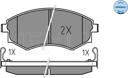 Meyle 025 217 2517/W - Kit pastiglie freno, Freno a disco autozon.pro