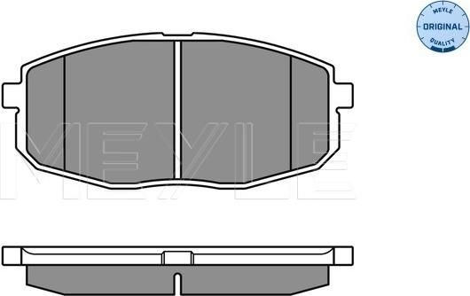 Meyle 025 239 6617/W - Kit pastiglie freno, Freno a disco autozon.pro