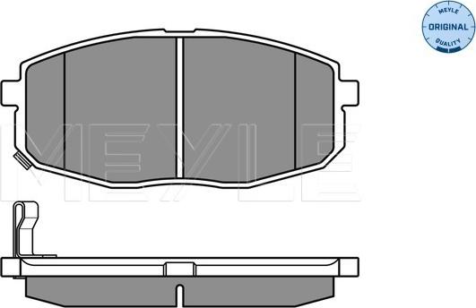 Meyle 025 239 6617/W - Kit pastiglie freno, Freno a disco autozon.pro