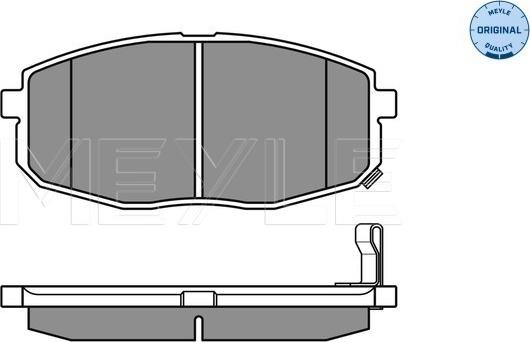 Meyle 025 239 6617/W - Kit pastiglie freno, Freno a disco autozon.pro