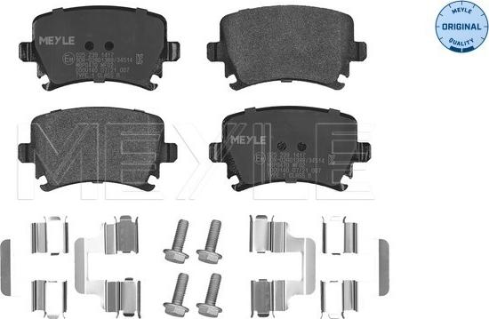 Meyle 025 239 1417 - Kit pastiglie freno, Freno a disco autozon.pro