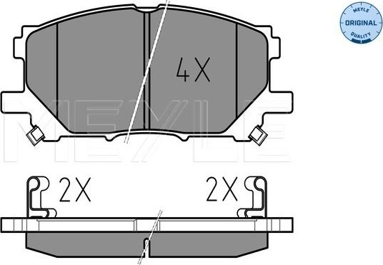 Meyle 025 239 8916 - Kit pastiglie freno, Freno a disco autozon.pro