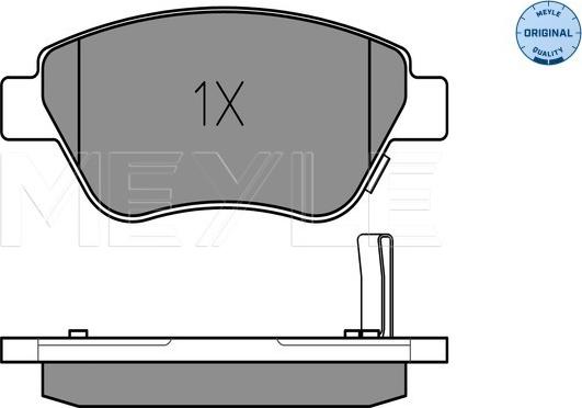 Meyle 025 239 8217/W - Kit pastiglie freno, Freno a disco autozon.pro