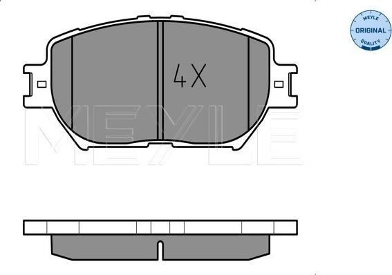 Meyle 025 239 2817 - Kit pastiglie freno, Freno a disco autozon.pro