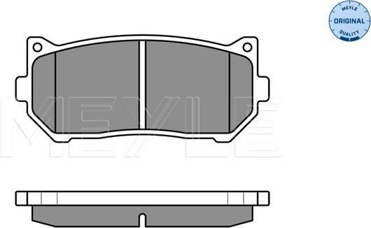 Meyle 025 234 5513/W - Kit pastiglie freno, Freno a disco autozon.pro