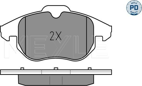 Meyle 025 234 0220/PD - Kit pastiglie freno, Freno a disco autozon.pro