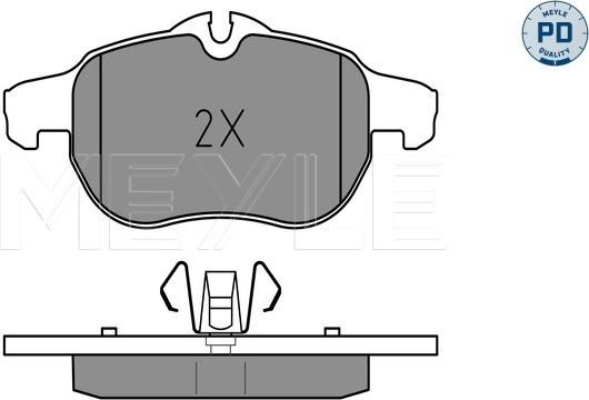 Meyle 025 234 0220/PD - Kit pastiglie freno, Freno a disco autozon.pro