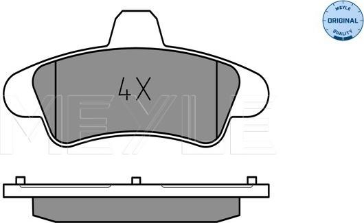 Meyle 025 234 1015/A - Kit pastiglie freno, Freno a disco autozon.pro