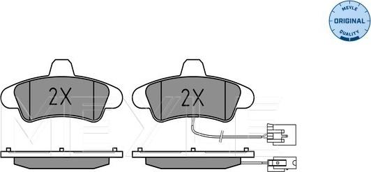 Meyle 025 234 1015/B - Kit pastiglie freno, Freno a disco autozon.pro