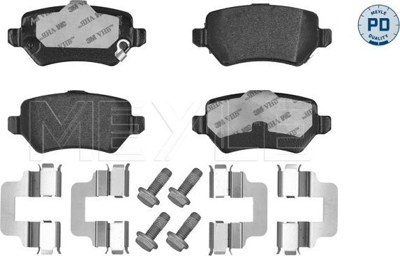 Meyle 025 234 1715/PD - Kit pastiglie freno, Freno a disco autozon.pro