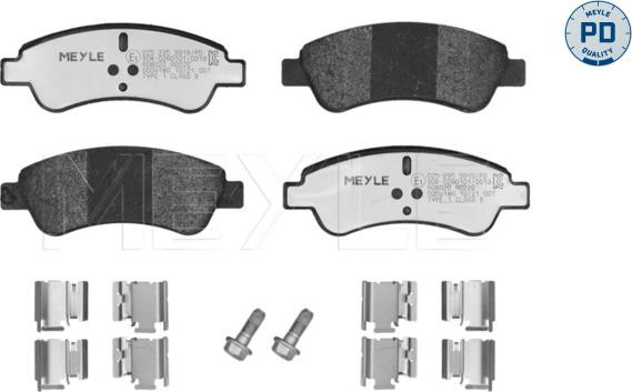 Meyle 025 235 9919/PD - Kit pastiglie freno, Freno a disco autozon.pro