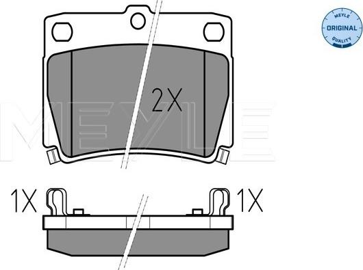 Meyle 025 235 9315/W - Kit pastiglie freno, Freno a disco autozon.pro