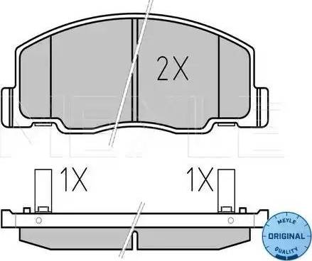 Meyle 0252350515W - Kit pastiglie freno, Freno a disco autozon.pro