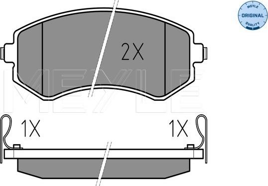 Meyle 025 235 0216/W - Kit pastiglie freno, Freno a disco autozon.pro