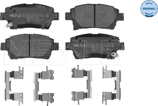 Meyle 025 235 1015/W - Kit pastiglie freno, Freno a disco autozon.pro