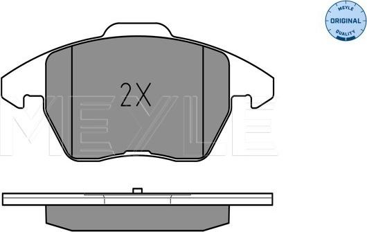 Meyle 025 235 8720/W - Kit pastiglie freno, Freno a disco autozon.pro