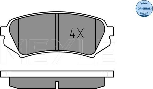 Meyle 025 235 3917 - Kit pastiglie freno, Freno a disco autozon.pro