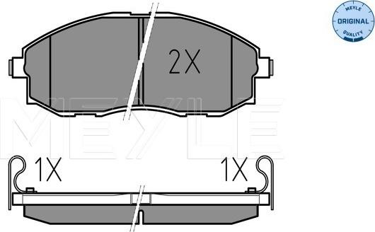 Meyle 025 235 3617/W - Kit pastiglie freno, Freno a disco autozon.pro