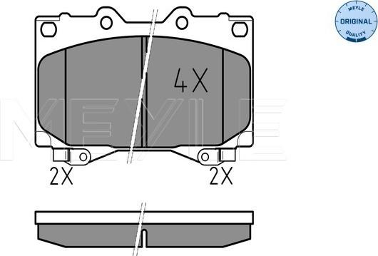 Meyle 025 235 2415/W - Kit pastiglie freno, Freno a disco autozon.pro