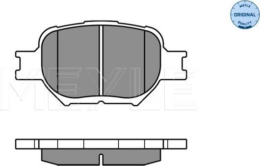 Meyle 025 235 2617 - Kit pastiglie freno, Freno a disco autozon.pro