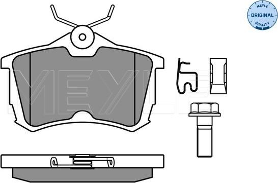 Meyle 025 235 2714/W - Kit pastiglie freno, Freno a disco autozon.pro