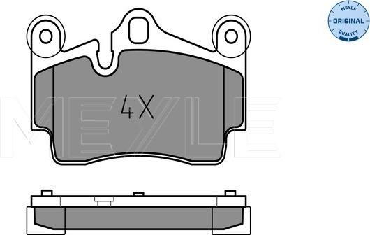 Meyle 025 236 9417 - Kit pastiglie freno, Freno a disco autozon.pro