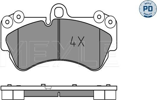 Meyle 025 236 9217/PD - Kit pastiglie freno, Freno a disco autozon.pro