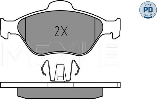 Meyle 025 236 0418/PD - Kit pastiglie freno, Freno a disco autozon.pro