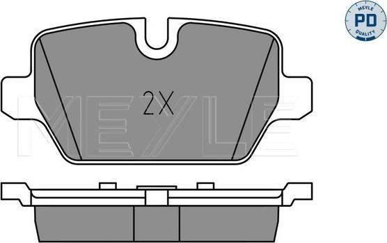 Meyle 025 236 2316/PD - Kit pastiglie freno, Freno a disco autozon.pro