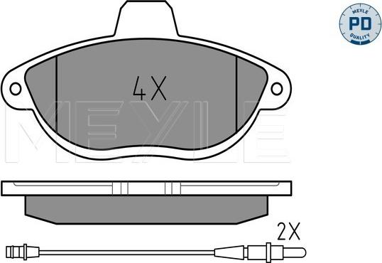 Meyle 025 230 4218/PD - Kit pastiglie freno, Freno a disco autozon.pro