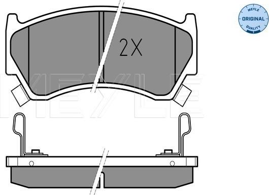 Meyle 025 230 0415/W - Kit pastiglie freno, Freno a disco autozon.pro