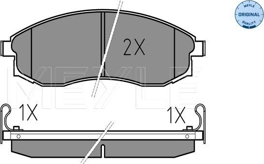 Meyle 025 230 8617/W - Kit pastiglie freno, Freno a disco autozon.pro