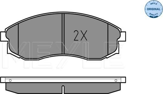 Meyle 025 230 8617/W - Kit pastiglie freno, Freno a disco autozon.pro