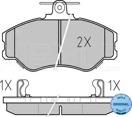 Meyle 025 230 8119/W - Kit pastiglie freno, Freno a disco autozon.pro