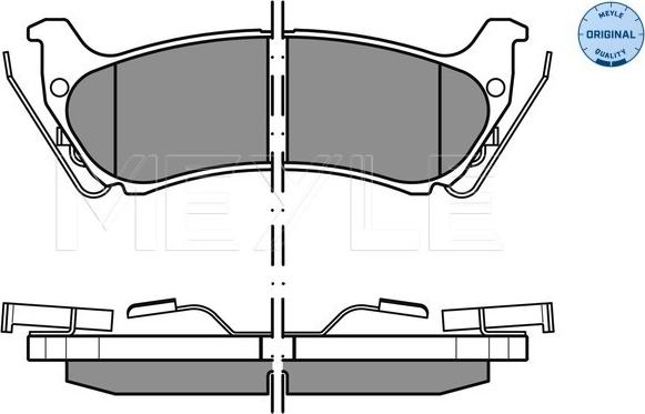 Meyle 025 231 9017/W - Kit pastiglie freno, Freno a disco autozon.pro