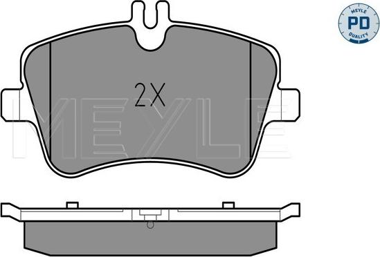 Meyle 025 231 4419/PD - Kit pastiglie freno, Freno a disco autozon.pro